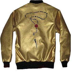 Chi Flo Gold Unisex Bomber Jacket